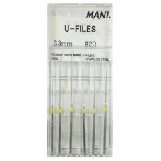 U-files "20" (33 мм)  жовті, Mani